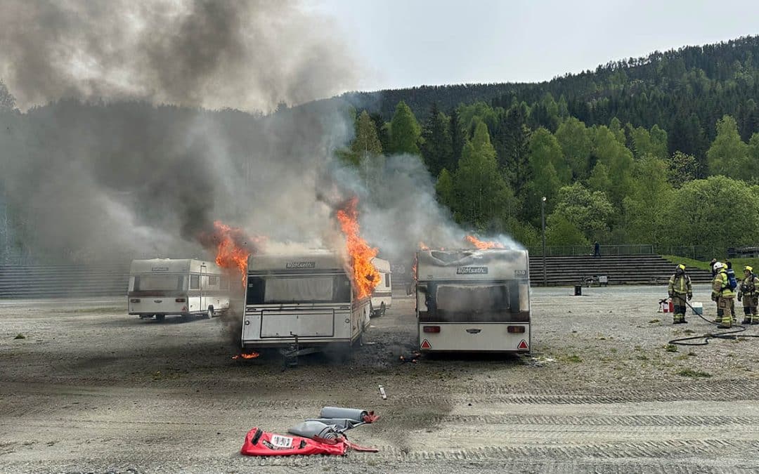 Brannøvelse på Dyrskuplassen