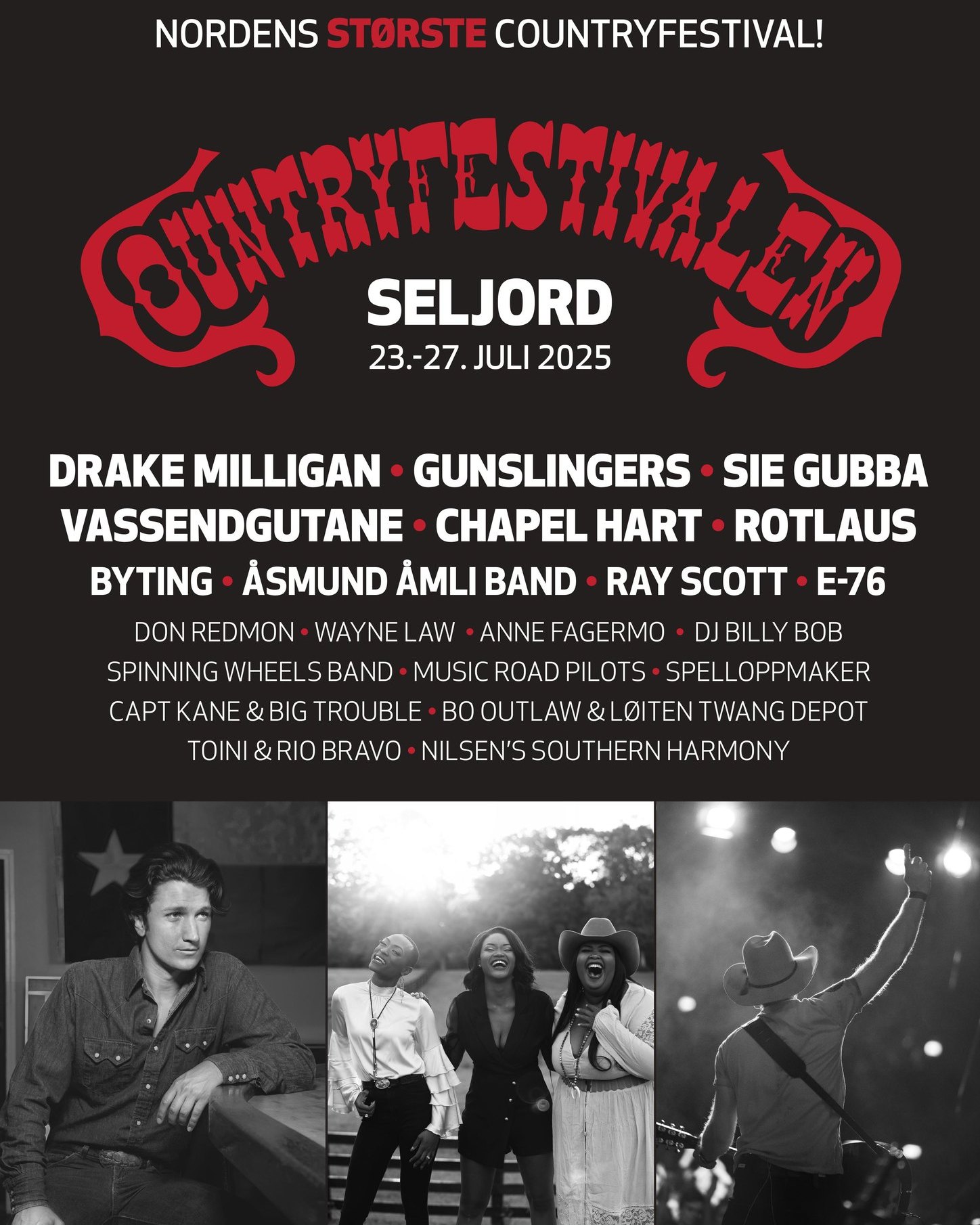Plakat Countryfestivalen 2025